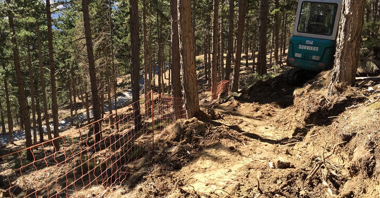 Der Bagger am Propain Trail